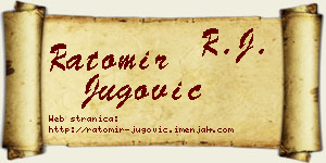 Ratomir Jugović vizit kartica